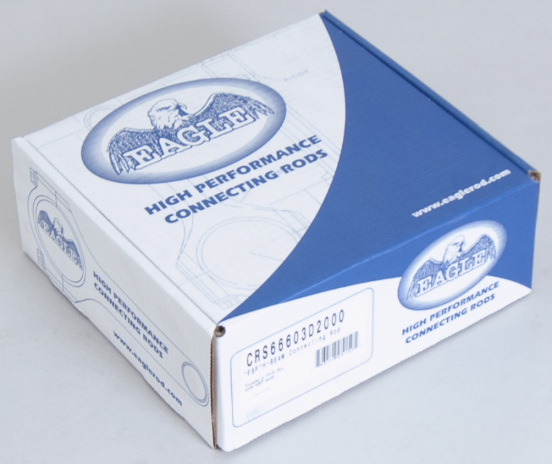 Eagle Chevrolet Big Block 6.660in Length ARP 2000 Bolts Forged 4340 Steel H-Beam Rods - Set of 8