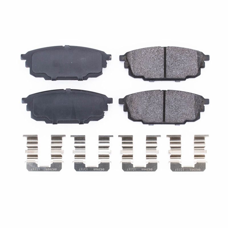 Power Stop 01-03 Mazda Protege Rear Z17 Evolution Ceramic Brake Pads w/Hardware PowerStop