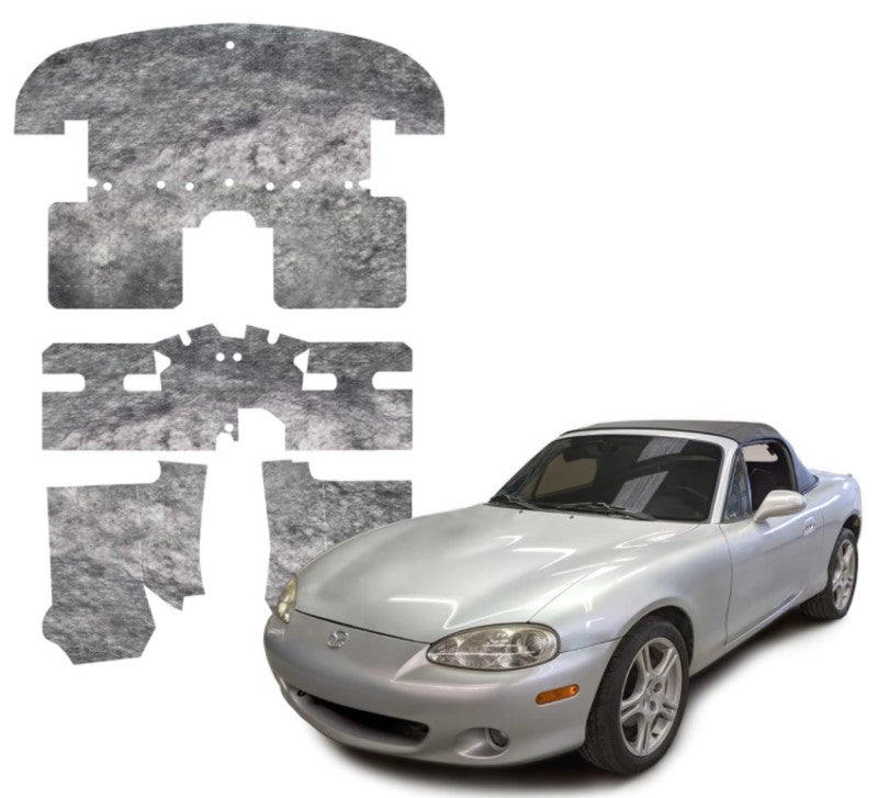 DEI 90-05 Mazda Miata NA & NB Under Carpet Interior Insulation Kit - 1/2in Thick DEI