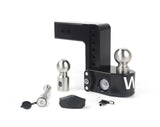 Weigh Safe 6in Drop Hitch w/Built-in Scale & 2.5in Shank (8K/18.5K GTWR) w/WS05 - Black Cerakote