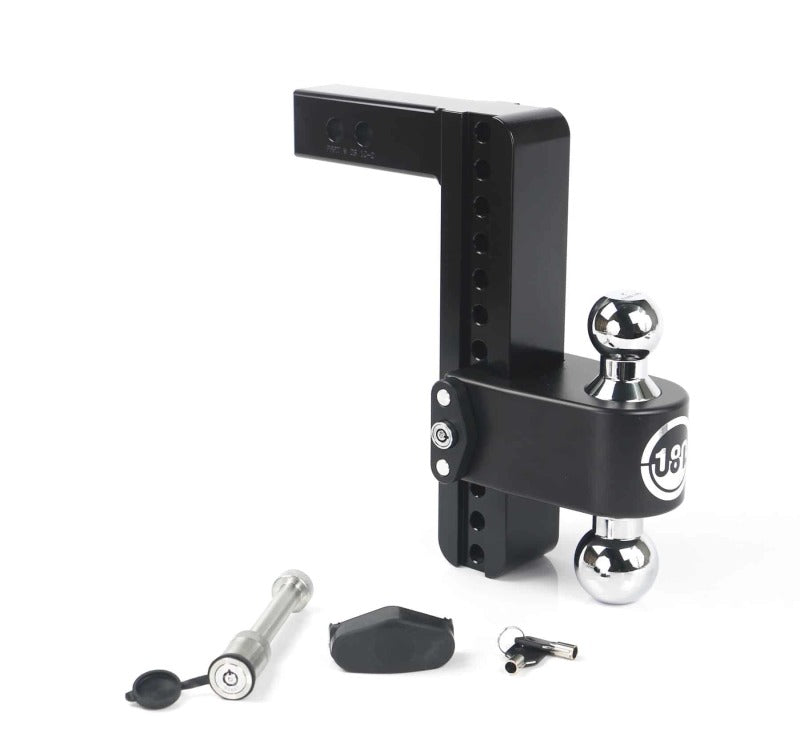 Weigh Safe 180 Hitch 10in Drop Hitch & 2in Shank (10K/12.5K GTWR) w/WS05 - Black Cerakote