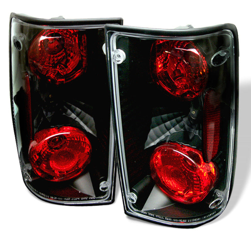 Spyder Toyota Pick Up 89-95 Euro Style Tail Lights Black ALT-YD-TP89-BK SPYDER