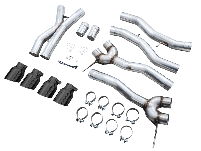 AWE Track Edition Catback Exhaust for BMW G8X M3/M4 - Diamond Black Tips AWE Tuning