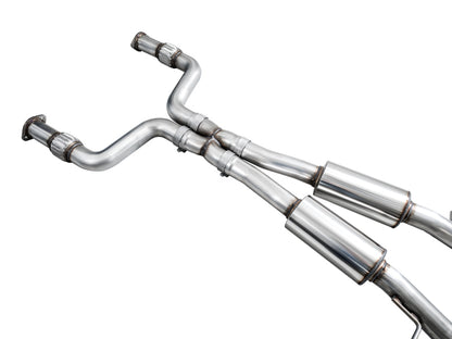 AWE 2023 Nissan Z RZ34 RWD Track Edition Catback Exhaust System w/ Chrome Silver Tips AWE Tuning