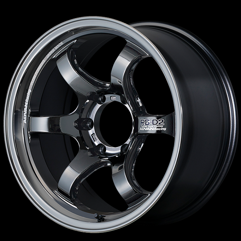 Advan RG-D2 for Truck 18x9.0 / +00 Offset / 6-139.7 / 112mm Bore / Black Chrome