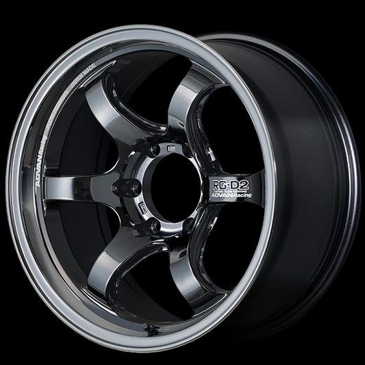ADVAN Racing RG-D2 18x9 +0 6x139.7 Wheel - Black Chrome - YAT8I00KSBK