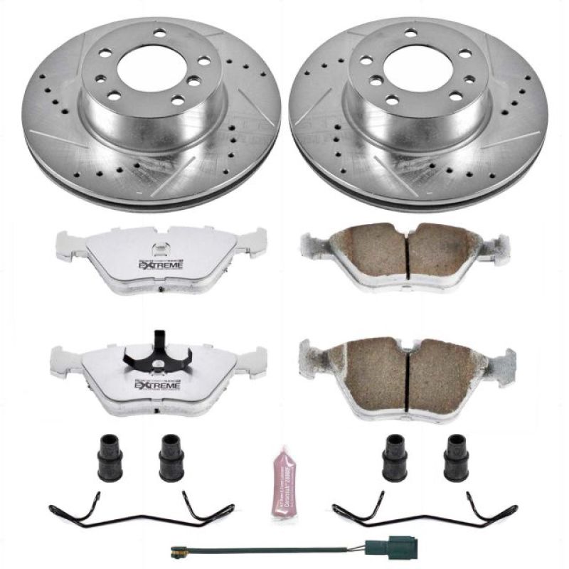 Power Stop 90-95 BMW 525i Front Z26 Street Warrior Brake Kit PowerStop