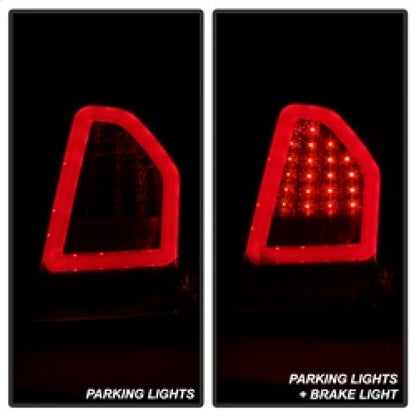 Spyder 05-07 Chrysler 3000C Verison 2 Light Bar LED Tail Lights - Red Clear (ALT-YD-C305V2-LED-RC) SPYDER