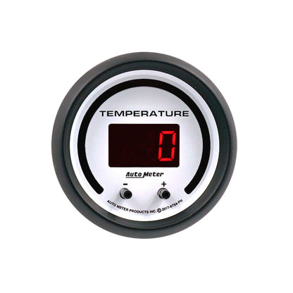 Autometer 52.4mm White Switchable 60-340 Degrees F / 40-170 Degrees C Phantom Elite Digital Gauge 6754-PH
