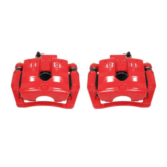 Power Stop 10-11 Cadillac SRX Rear Red Calipers w/Brackets - Pair PowerStop