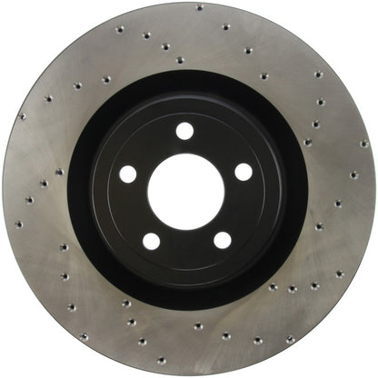 StopTech Cross Drilled Sport Brake Rotor - 2015 Ford Mustang w/ Brembo - Front Left Stoptech