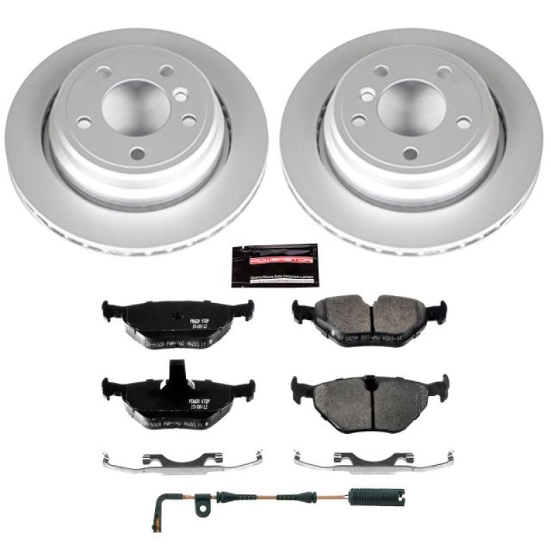 Power Stop 01-03 BMW 525i Rear Z23 Evolution Sport Coated Brake Kit PowerStop