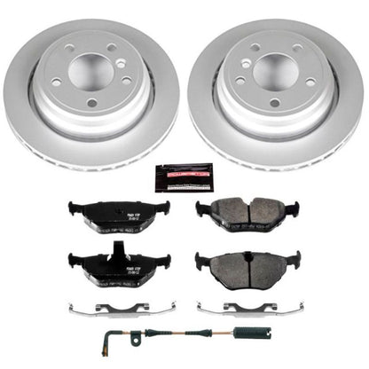 Power Stop 01-03 BMW 525i Rear Z23 Evolution Sport Coated Brake Kit PowerStop