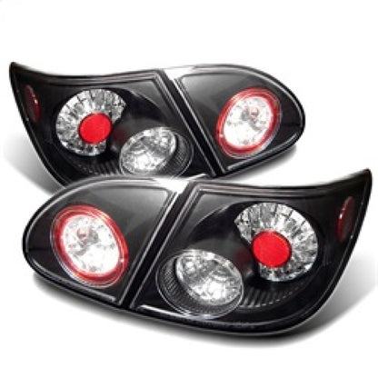 Spyder Toyota Corolla 03-08 LED Tail Lights Black ALT-YD-TC03-LED-BK SPYDER