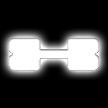 ORACLE Lighting Universal Illuminated LED Letter Badges - Matte White Surface Finish - X