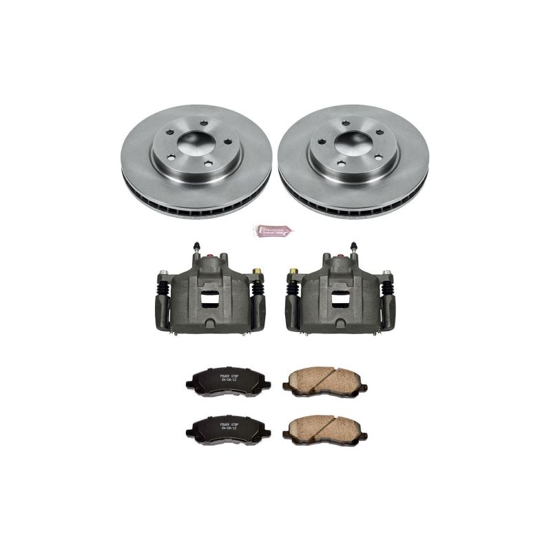Power Stop 08-17 Mitsubishi Lancer Front Autospecialty Brake Kit w/Calipers PowerStop