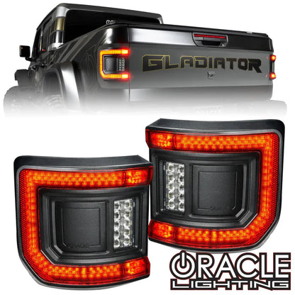 Oracle – Flush Mount LED Tail Lights Tinted Lens – Fits Jeep Gladiator JT – 5882-504-T