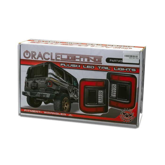 Oracle – Flush Mount LED Tail Lights Standard Red Lens – Fits Jeep Wrangler JL – 5884-504