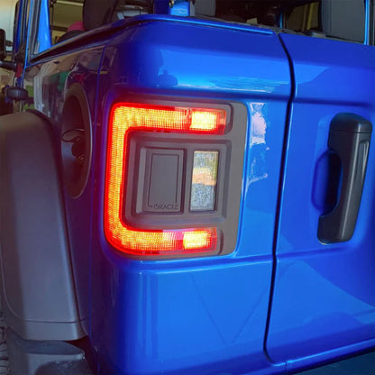 Oracle – Flush Mount LED Tail Lights Standard Red Lens – Fits Jeep Wrangler JL – 5884-504