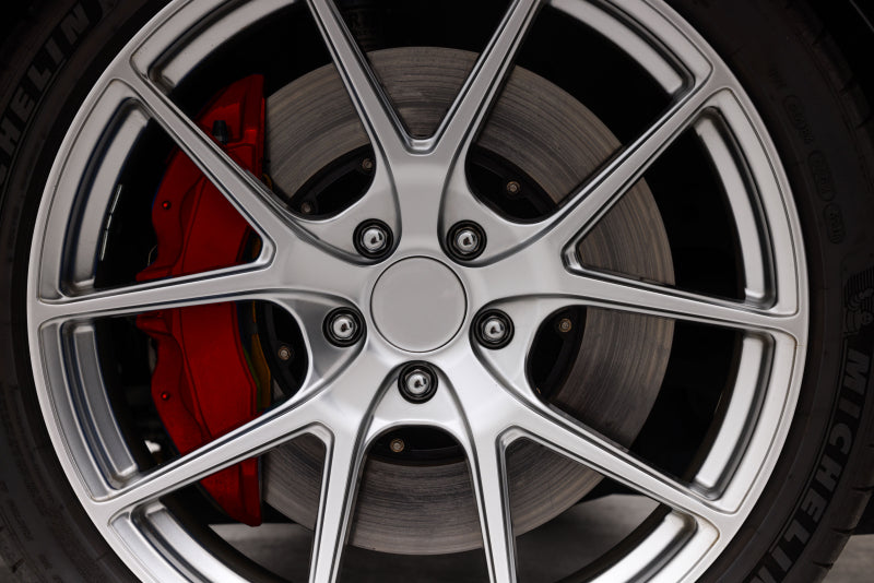 DBA 16-21 Mercedes-Benz C63 S AMG 5000 Series Drilled & Dimpled Front Brake Rotor w/Anodized Hat