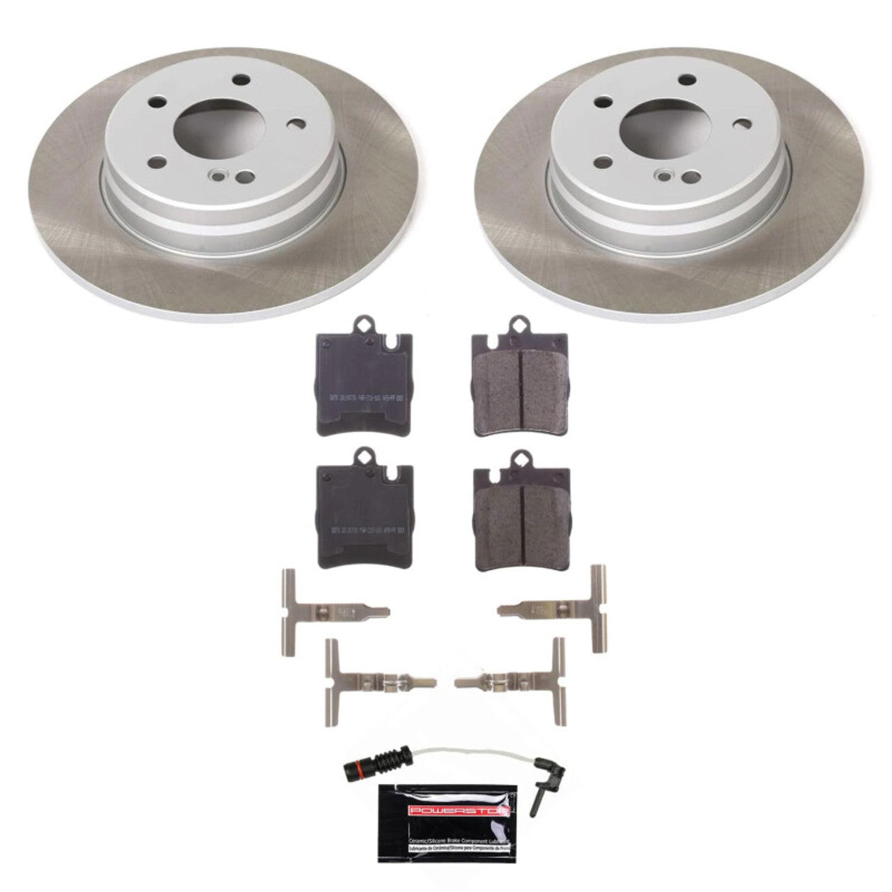 Power Stop 00-03 Mercedes-Benz CLK430 Front and Rear Semi-Coated Rotor Kit