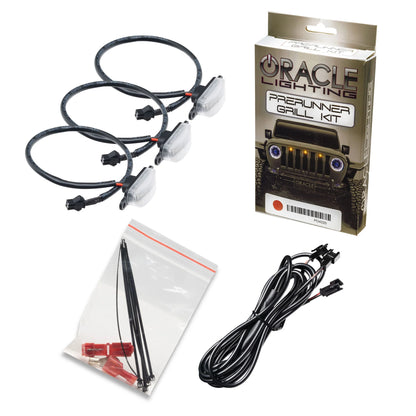 Oracle – Pre-Runner Style LED Grill Light Kit Amber Clear Lens – Universal – 5889-005-C