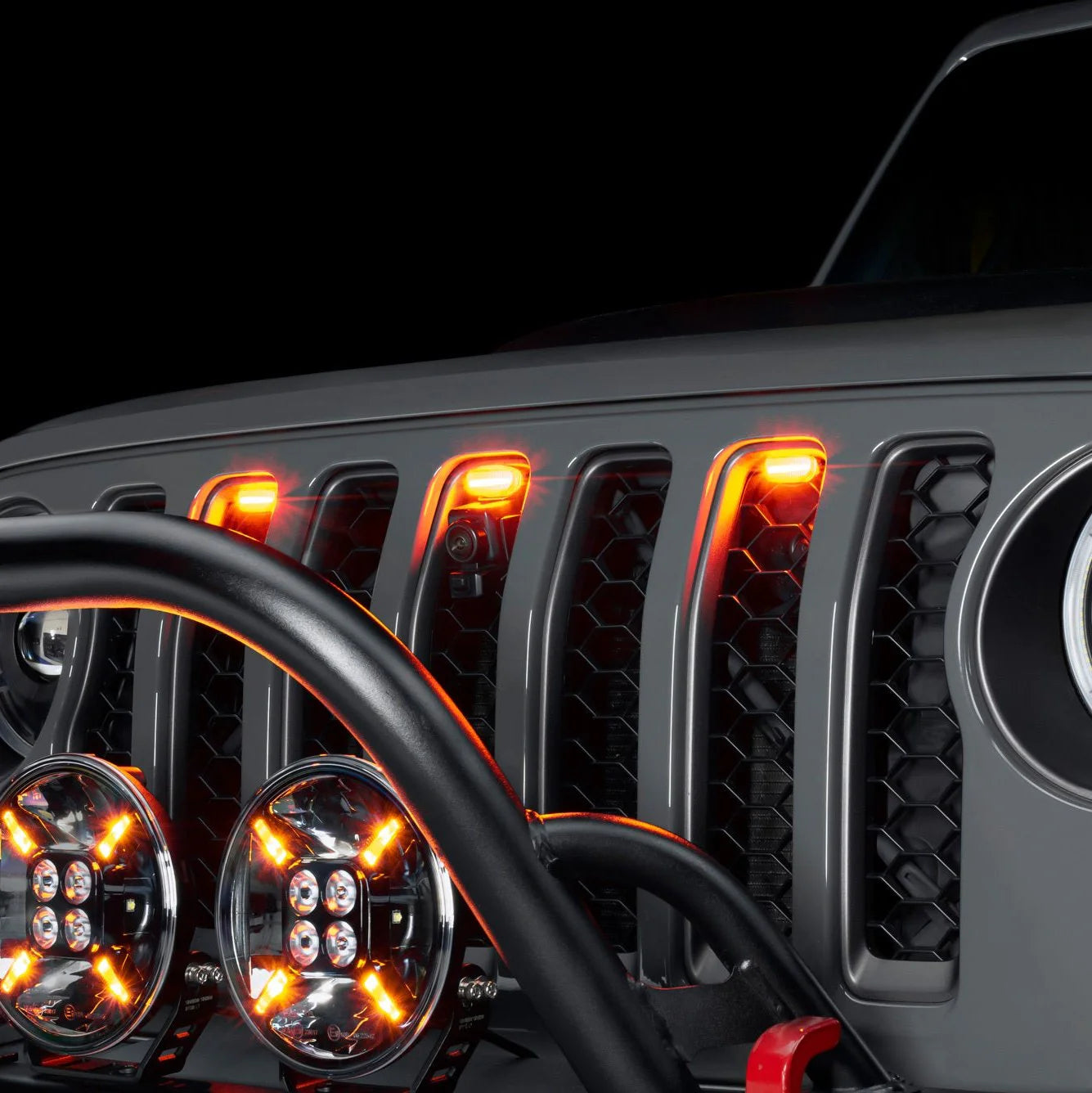 Oracle – Pre-Runner Style LED Grill Light Kit Amber Clear Lens – Universal – 5889-005-C
