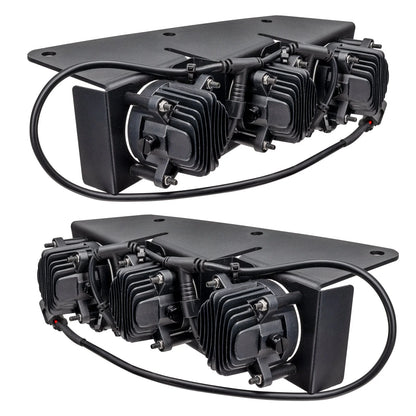 Oracle – Triple LED Fog Light Kit White Beam for Steel Bumper – Fits 2021–2025 Ford Bronco – 5890-001