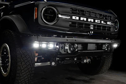 ORACLE LIGHTING 2021-2023 FORD BRONCO TRIPLE LED FOG LIGHT KIT FOR STEEL BUMPER 5890-001 - White ORACLE Lighting