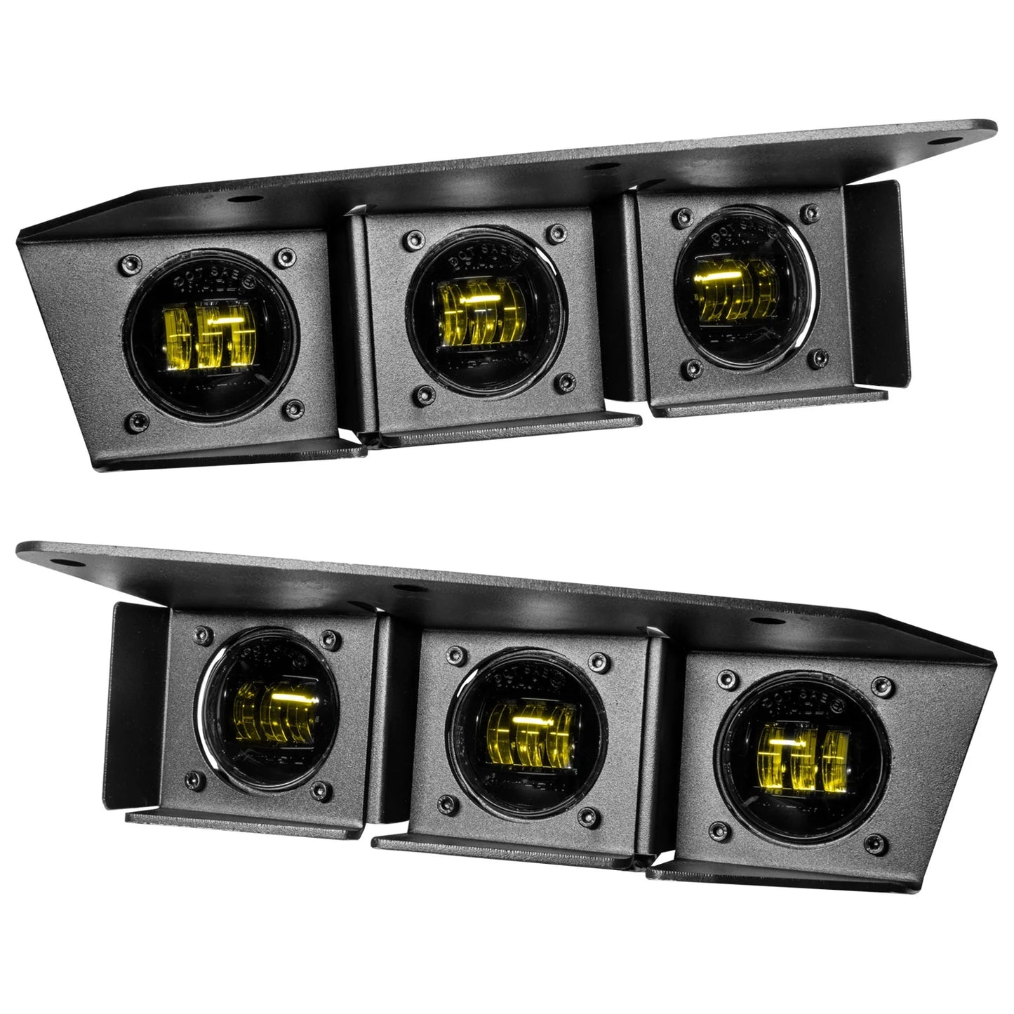 Oracle – Triple LED Fog Light Kit Yellow Beam for Steel Bumper – Fits 2021–2025 Ford Bronco – 5890-006