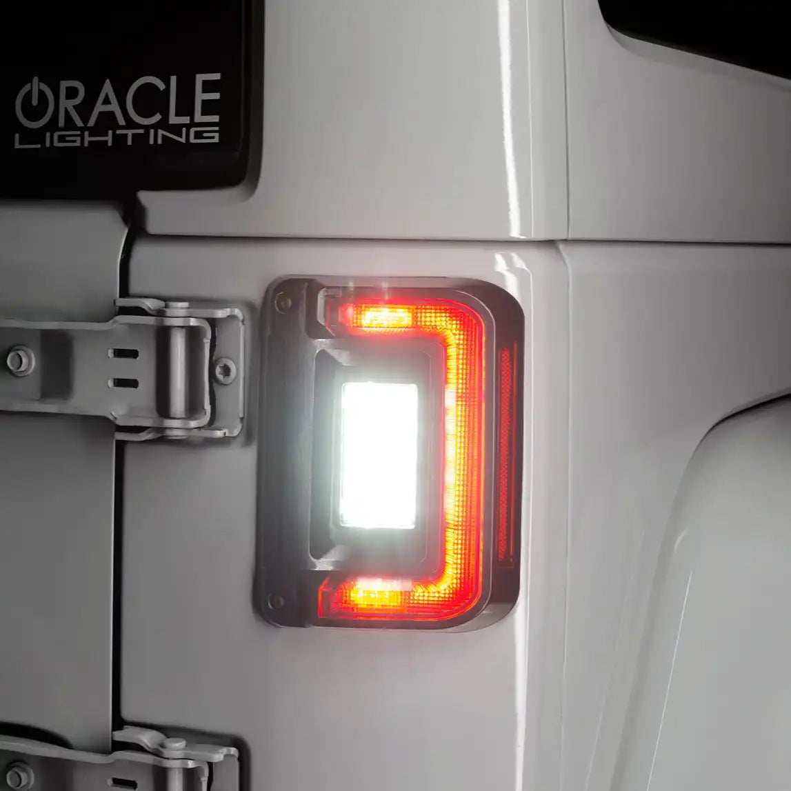 Oracle - Tinted Flush Mount LED Tail Lights - 2007-2017 Jeep Wrangler JK - 5891-504-T