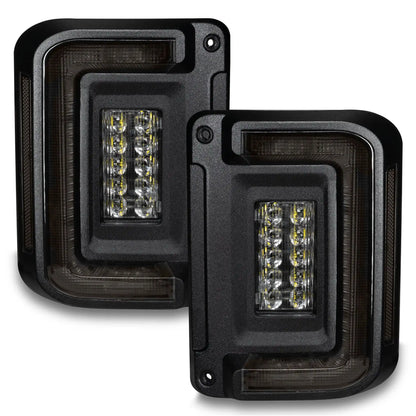 Oracle - Tinted Flush Mount LED Tail Lights - 2007-2017 Jeep Wrangler JK - 5891-504-T