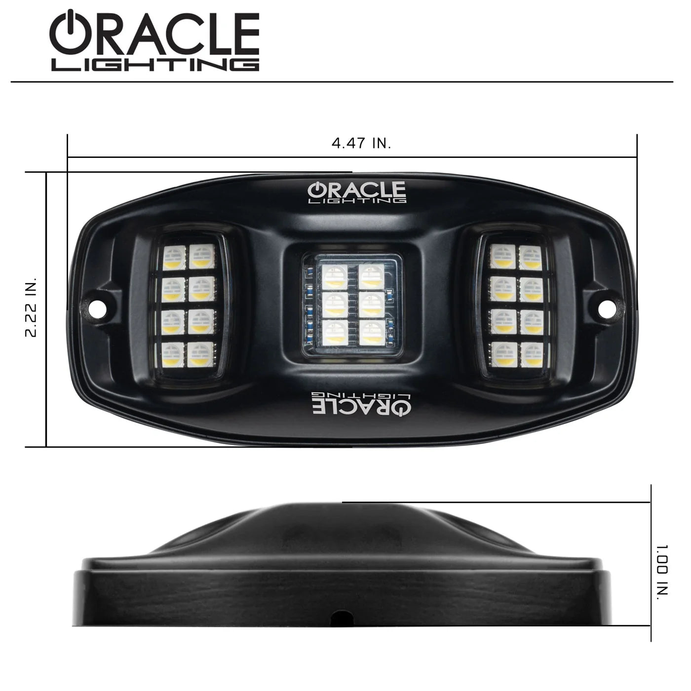 Oracle – ColorSHIFT RGB+W Underbody Wheel Well Rock Light Kit 8-Piece – Universal – 5895-339-8