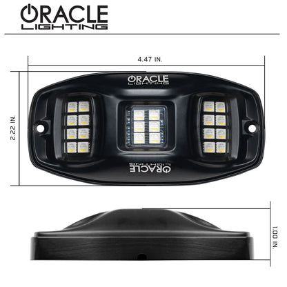 Oracle – ColorSHIFT RGB+W Underbody Wheel Well Rock Light Kit 8-Piece – Universal – 5895-339-8