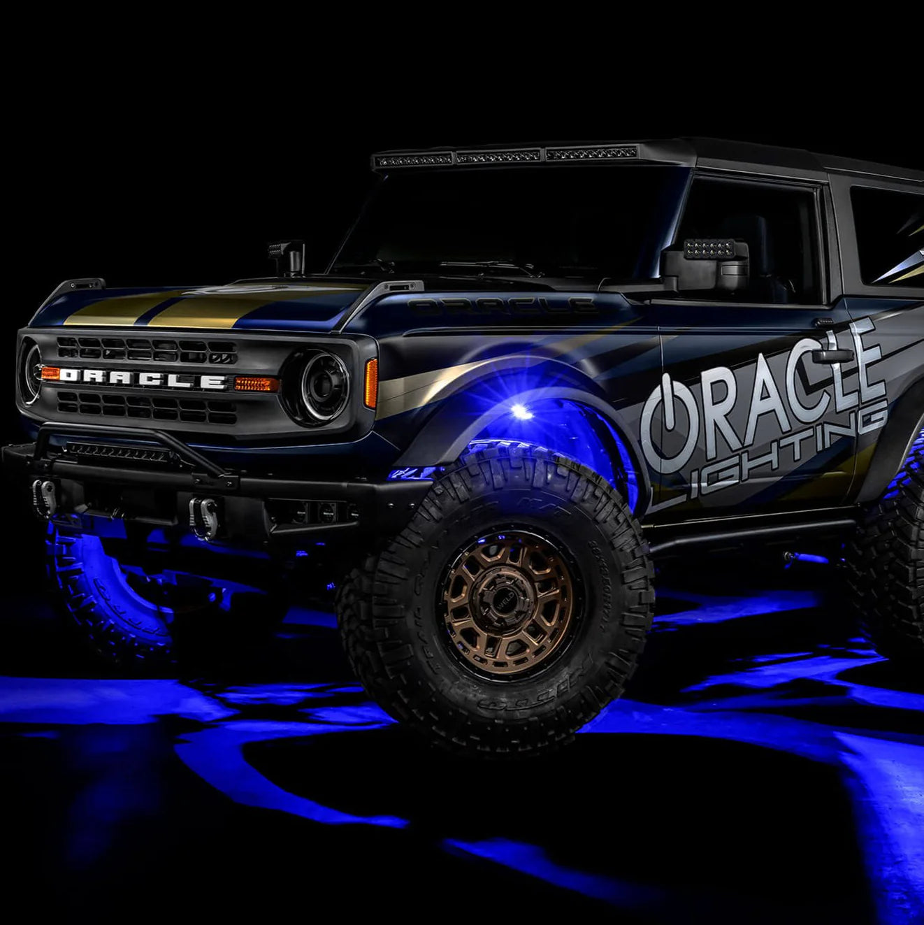Oracle – ColorSHIFT RGB+W Underbody Wheel Well Rock Light Kit 8-Piece – Universal – 5895-339-8