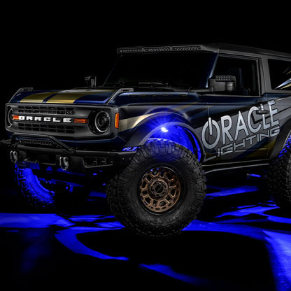 Oracle – ColorSHIFT RGB+W Underbody Wheel Well Rock Light Kit 8-Piece – Universal – 5895-339-8