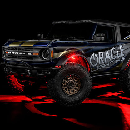 Oracle – ColorSHIFT RGB+W Underbody Wheel Well Rock Light Kit 8-Piece – Universal – 5895-339-8