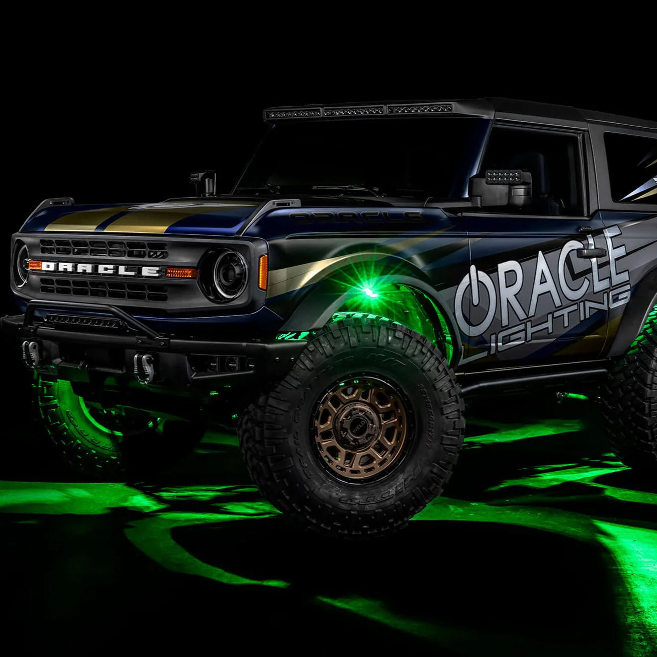 Oracle – ColorSHIFT RGB+W Underbody Wheel Well Rock Light Kit 8-Piece – Universal – 5895-339-8