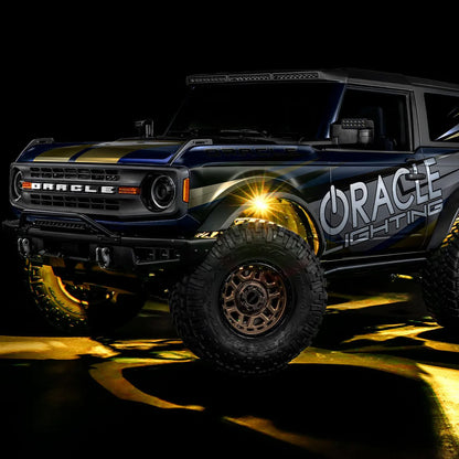 Oracle – ColorSHIFT RGB+W Underbody Wheel Well Rock Light Kit 8-Piece – Universal – 5895-339-8