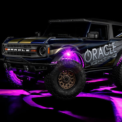 Oracle – ColorSHIFT RGB+W Underbody Wheel Well Rock Light Kit 8-Piece – Universal – 5895-339-8