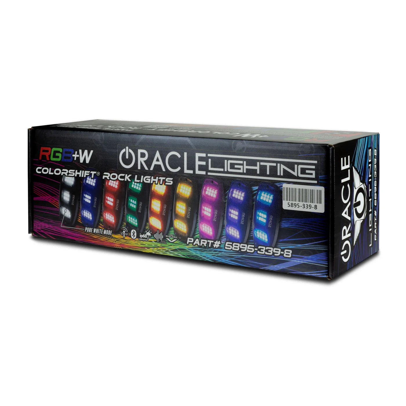 Oracle – ColorSHIFT RGB+W Underbody Wheel Well Rock Light Kit 4-Piece – Universal – 5895-339