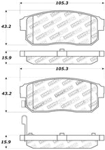 Load image into Gallery viewer, StopTech Premium Ceramic Rear Brake Pads - 308.09000