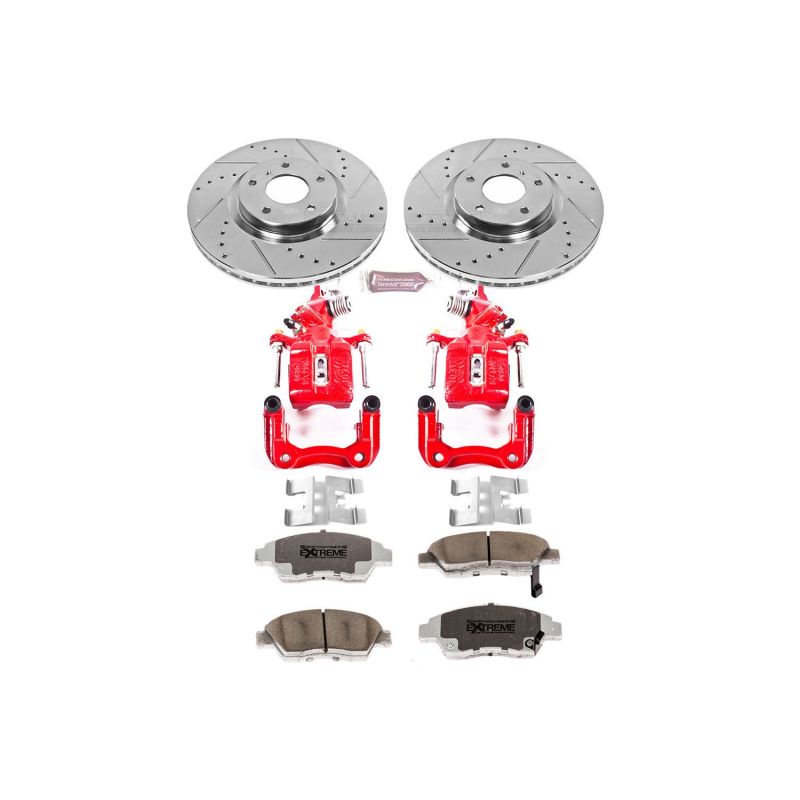 Power Stop 04-08 Acura TSX Rear Z26 Street Warrior Brake Kit w/Calipers PowerStop