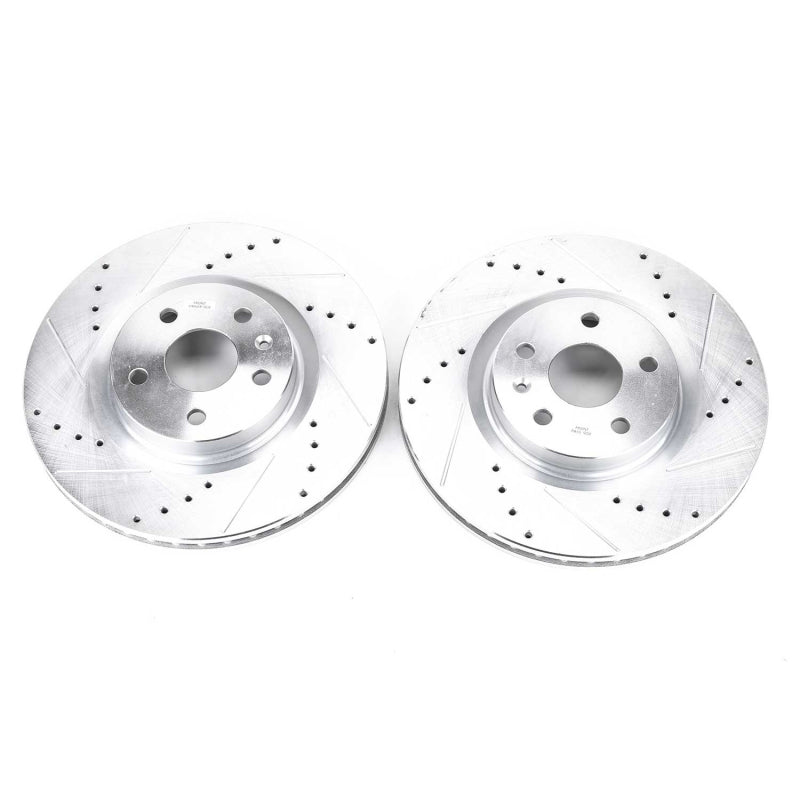 Power Stop 08-14 Cadillac CTS Front Evolution Drilled & Slotted Rotors - Pair PowerStop