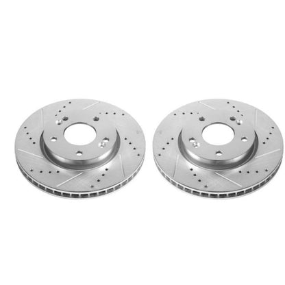 Power Stop 10-13 Kia Forte Front Evolution Drilled & Slotted Rotors - Pair PowerStop