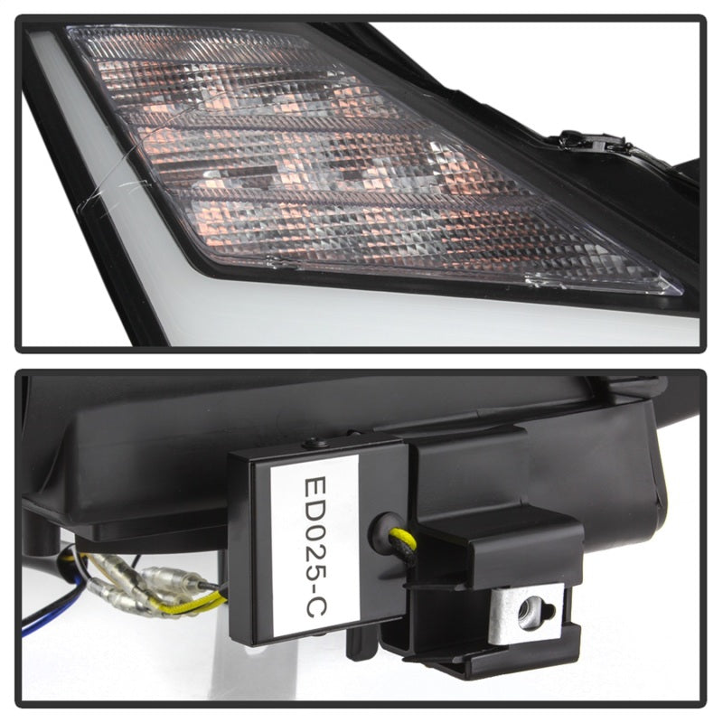 Spyder Nissan GTR R35 09-14 - Projector Headlights - DRL LED - Black SPYDER
