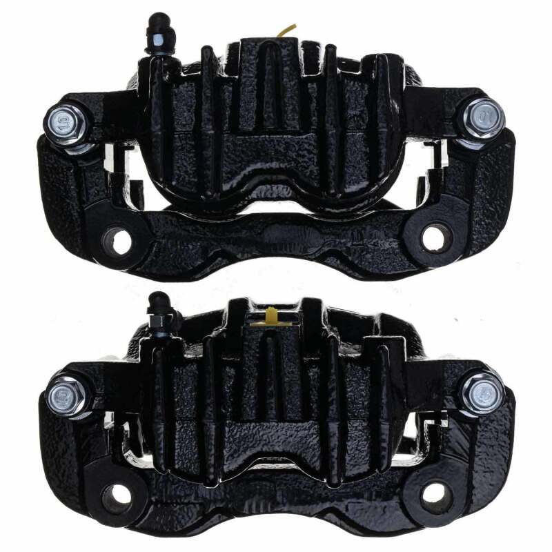 Power Stop 2000 Ford Excursion Rear Black Caliper - Pair w/Bracket PowerStop