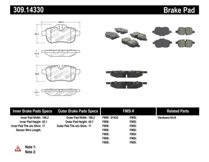 StopTech Performance Brake Pads Stoptech