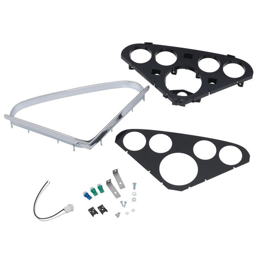 Autometer Designer Black Direct Fit Dash Kit 55-56 Chevrolet (1 x 3-3/8in. / 4 x 2-1/16in.) 2207-06