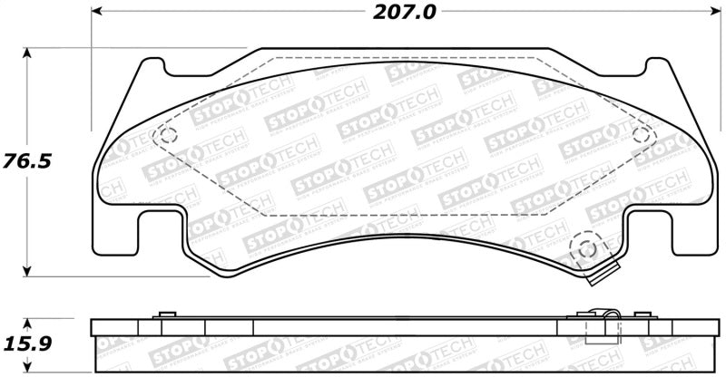 StopTech Premium Ceramic Brake Pads - 308.10850